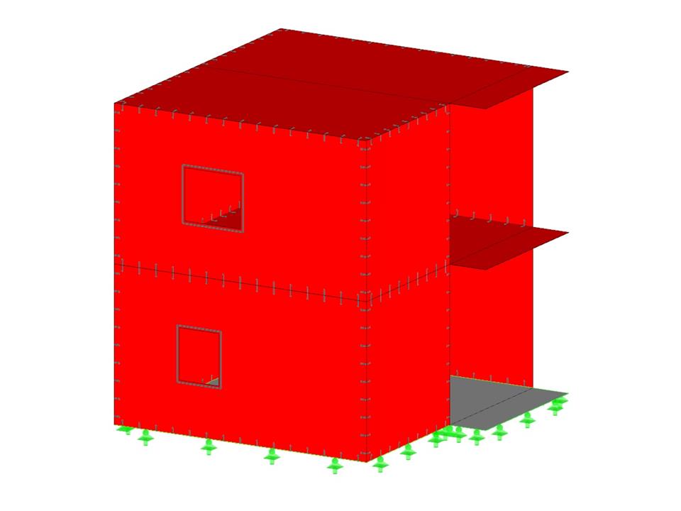 Ferienhaus aus laminierten Vierkantbohlen
